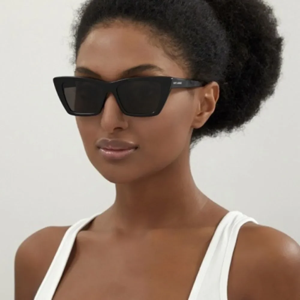 Yves Saint Laurent Black Cat-Eye Sunglasses - Picture 12 of 12